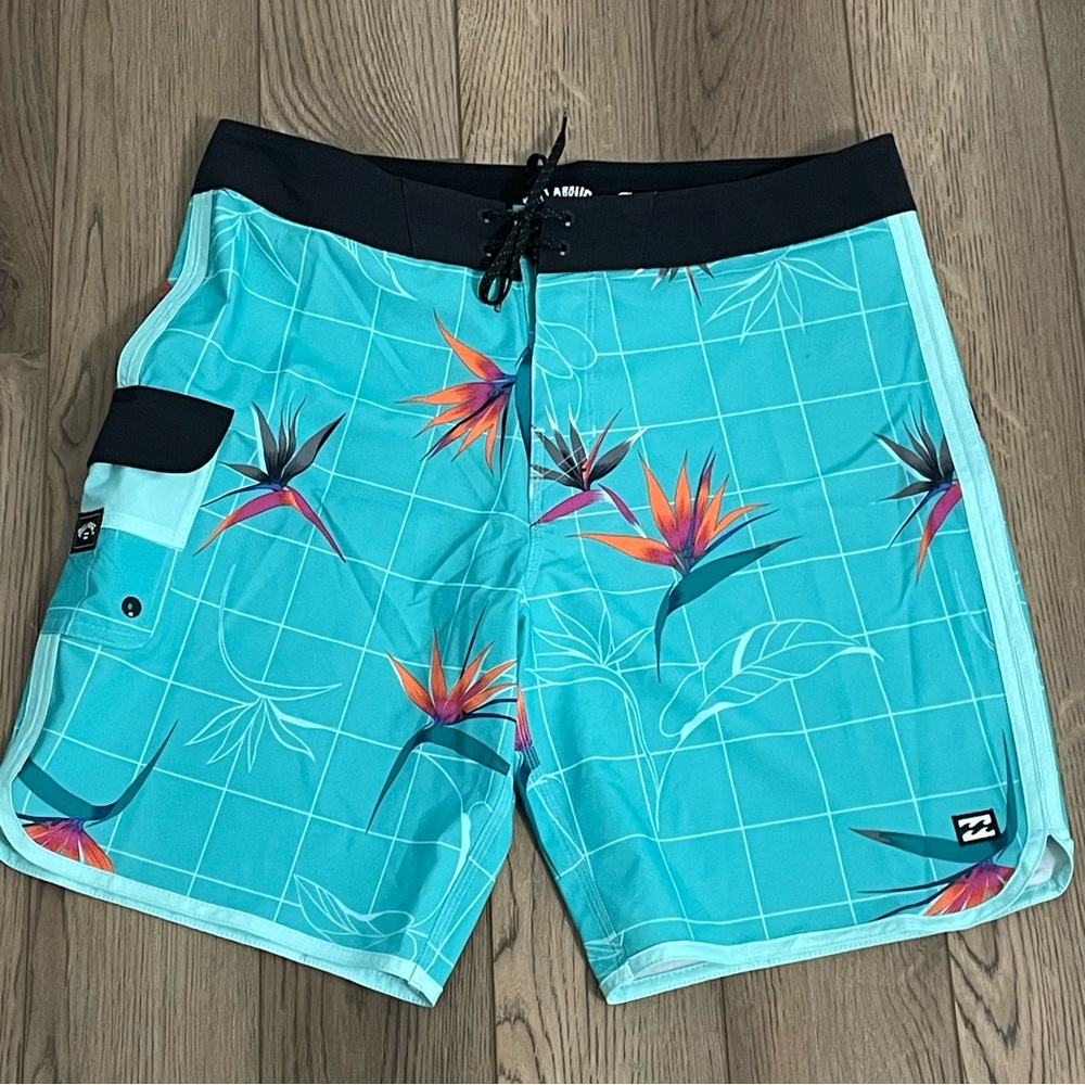 Billabong Recycler 73 Pro Bird of Paradise Swim Trunks